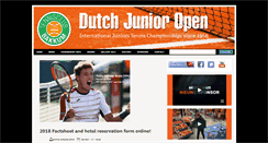 Desktop Screenshot of dutchjunioropen.nl