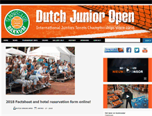 Tablet Screenshot of dutchjunioropen.nl
